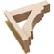Ekena Millwork 8-in W x 30-in D x 36-in H Olympic Block Rough Cedar Woodgrain TimberThane Outlooker, Primed Tan OUTUR080X30X36OLY44RCPR - alternate 2